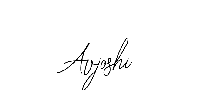 How to make Avjoshi name signature. Use Bearetta-2O07w style for creating short signs online. This is the latest handwritten sign. Avjoshi signature style 12 images and pictures png