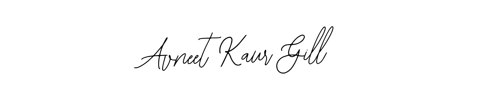 How to make Avneet Kaur Gill name signature. Use Bearetta-2O07w style for creating short signs online. This is the latest handwritten sign. Avneet Kaur Gill signature style 12 images and pictures png