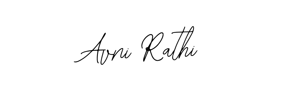 How to make Avni Rathi name signature. Use Bearetta-2O07w style for creating short signs online. This is the latest handwritten sign. Avni Rathi signature style 12 images and pictures png