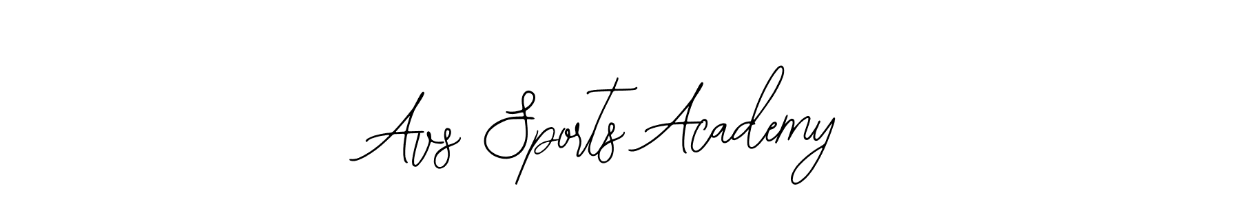 Bearetta-2O07w is a professional signature style that is perfect for those who want to add a touch of class to their signature. It is also a great choice for those who want to make their signature more unique. Get Avs Sports Academy name to fancy signature for free. Avs Sports Academy signature style 12 images and pictures png