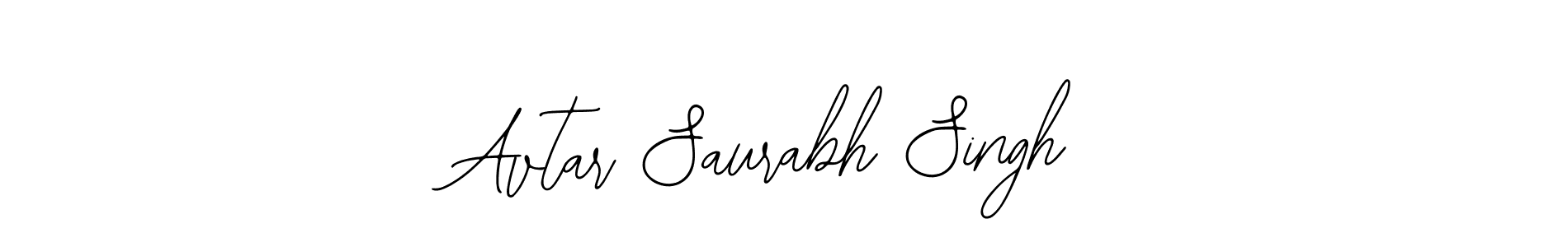 The best way (Bearetta-2O07w) to make a short signature is to pick only two or three words in your name. The name Avtar Saurabh Singh include a total of six letters. For converting this name. Avtar Saurabh Singh signature style 12 images and pictures png