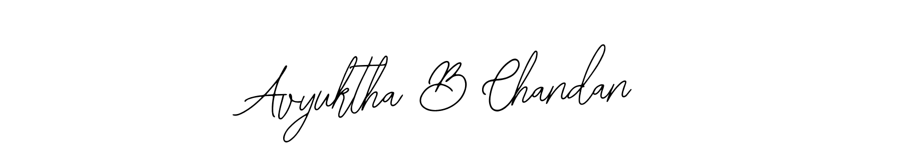Similarly Bearetta-2O07w is the best handwritten signature design. Signature creator online .You can use it as an online autograph creator for name Avyuktha B Chandan. Avyuktha B Chandan signature style 12 images and pictures png