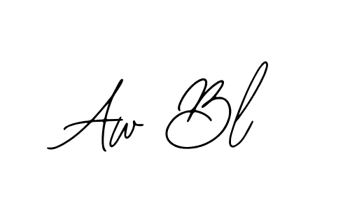 Also we have Aw Bl name is the best signature style. Create professional handwritten signature collection using Bearetta-2O07w autograph style. Aw Bl signature style 12 images and pictures png