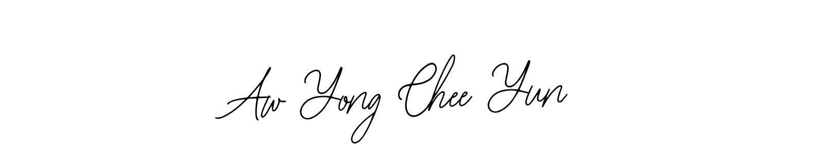 Use a signature maker to create a handwritten signature online. With this signature software, you can design (Bearetta-2O07w) your own signature for name Aw Yong Chee Yun. Aw Yong Chee Yun signature style 12 images and pictures png