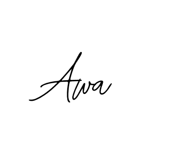 The best way (Bearetta-2O07w) to make a short signature is to pick only two or three words in your name. The name Awa  include a total of six letters. For converting this name. Awa  signature style 12 images and pictures png