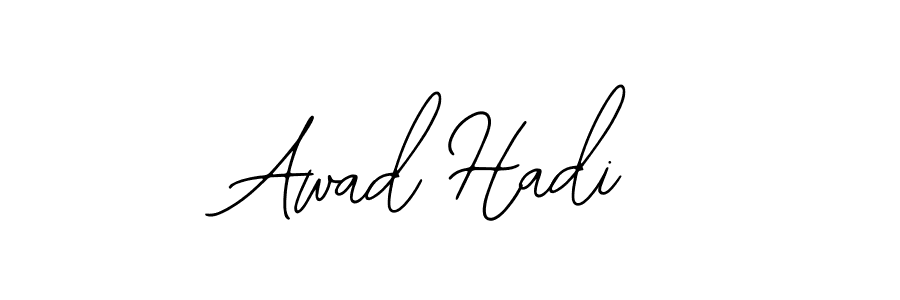 if you are searching for the best signature style for your name Awad Hadi. so please give up your signature search. here we have designed multiple signature styles  using Bearetta-2O07w. Awad Hadi signature style 12 images and pictures png