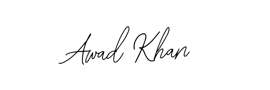 You should practise on your own different ways (Bearetta-2O07w) to write your name (Awad Khan) in signature. don't let someone else do it for you. Awad Khan signature style 12 images and pictures png