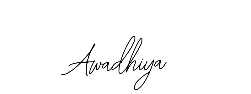 Also we have Awadhiya name is the best signature style. Create professional handwritten signature collection using Bearetta-2O07w autograph style. Awadhiya signature style 12 images and pictures png