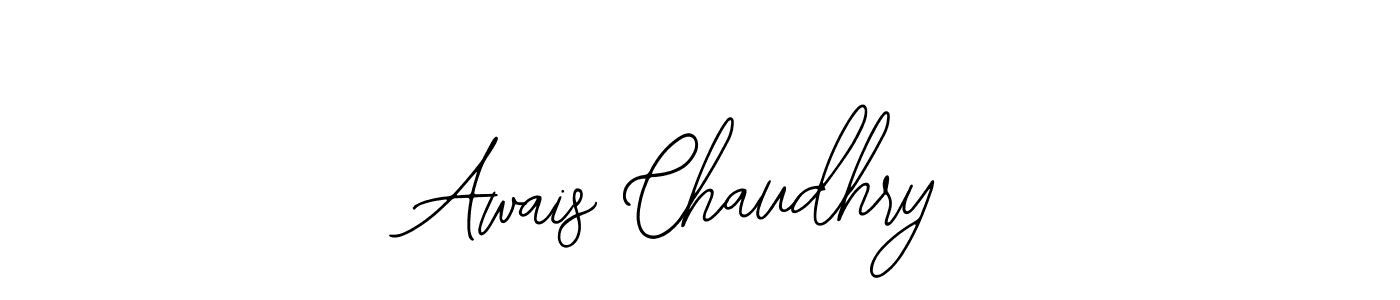 How to make Awais Chaudhry name signature. Use Bearetta-2O07w style for creating short signs online. This is the latest handwritten sign. Awais Chaudhry signature style 12 images and pictures png