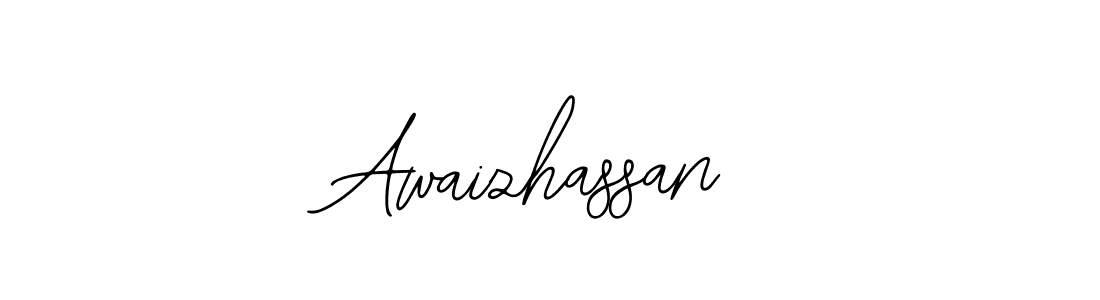 You should practise on your own different ways (Bearetta-2O07w) to write your name (Awaizhassan) in signature. don't let someone else do it for you. Awaizhassan signature style 12 images and pictures png