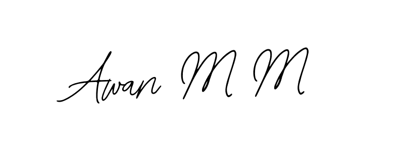 Best and Professional Signature Style for Awan M M. Bearetta-2O07w Best Signature Style Collection. Awan M M signature style 12 images and pictures png