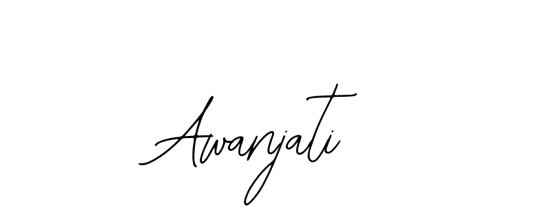 How to make Awanjati name signature. Use Bearetta-2O07w style for creating short signs online. This is the latest handwritten sign. Awanjati signature style 12 images and pictures png