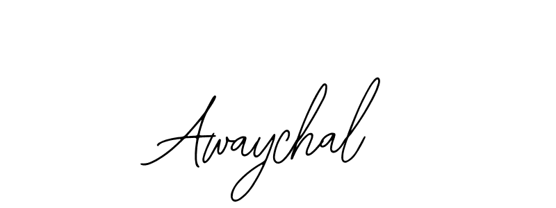 Use a signature maker to create a handwritten signature online. With this signature software, you can design (Bearetta-2O07w) your own signature for name Awaychal. Awaychal signature style 12 images and pictures png