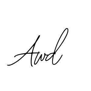 How to make Awd signature? Bearetta-2O07w is a professional autograph style. Create handwritten signature for Awd name. Awd signature style 12 images and pictures png