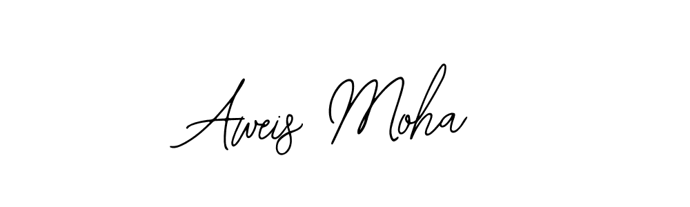 Make a beautiful signature design for name Aweis Moha. With this signature (Bearetta-2O07w) style, you can create a handwritten signature for free. Aweis Moha signature style 12 images and pictures png