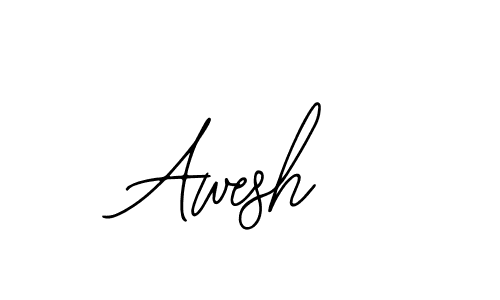 How to make Awesh name signature. Use Bearetta-2O07w style for creating short signs online. This is the latest handwritten sign. Awesh signature style 12 images and pictures png