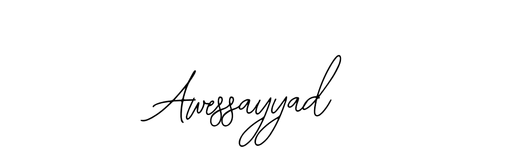 How to make Awessayyad name signature. Use Bearetta-2O07w style for creating short signs online. This is the latest handwritten sign. Awessayyad signature style 12 images and pictures png