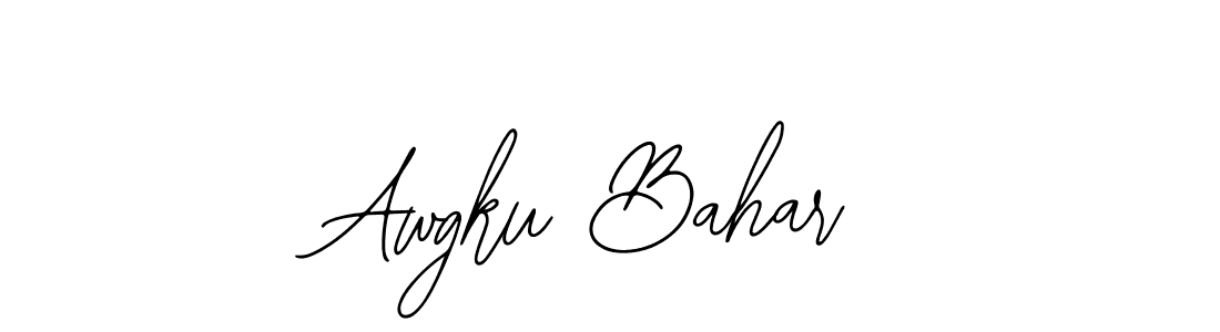 How to make Awgku Bahar signature? Bearetta-2O07w is a professional autograph style. Create handwritten signature for Awgku Bahar name. Awgku Bahar signature style 12 images and pictures png