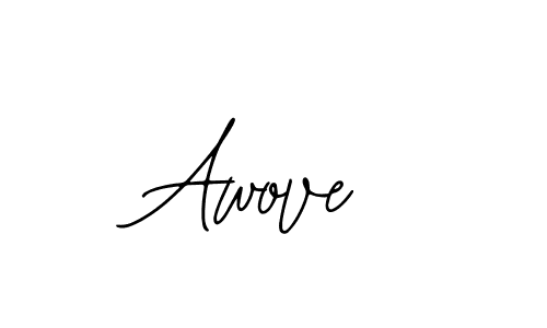 You should practise on your own different ways (Bearetta-2O07w) to write your name (Awove) in signature. don't let someone else do it for you. Awove signature style 12 images and pictures png