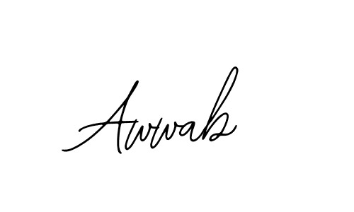 Also You can easily find your signature by using the search form. We will create Awwab name handwritten signature images for you free of cost using Bearetta-2O07w sign style. Awwab signature style 12 images and pictures png