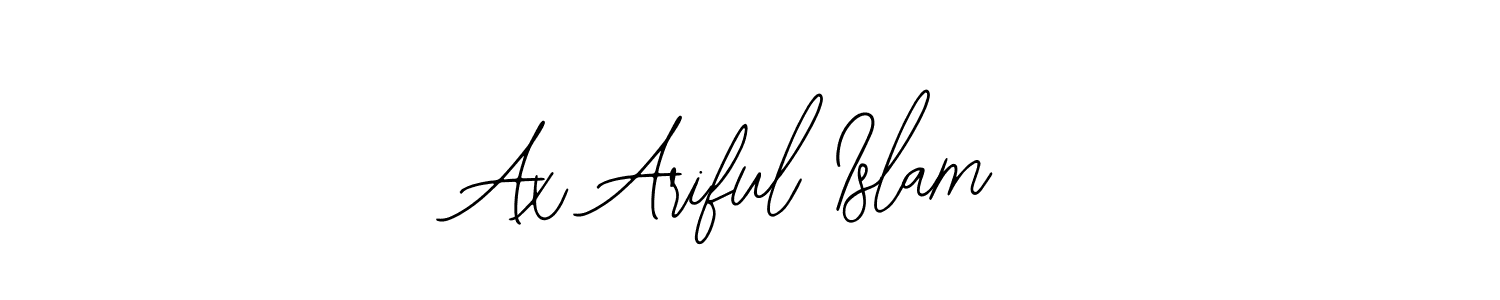 Use a signature maker to create a handwritten signature online. With this signature software, you can design (Bearetta-2O07w) your own signature for name Ax Ariful Islam. Ax Ariful Islam signature style 12 images and pictures png
