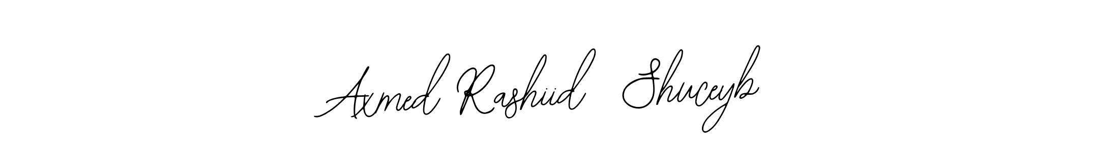 Make a beautiful signature design for name Axmed Rashiid  Shuceyb. Use this online signature maker to create a handwritten signature for free. Axmed Rashiid  Shuceyb signature style 12 images and pictures png