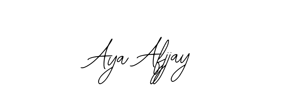 Bearetta-2O07w is a professional signature style that is perfect for those who want to add a touch of class to their signature. It is also a great choice for those who want to make their signature more unique. Get Aya Afjjay name to fancy signature for free. Aya Afjjay signature style 12 images and pictures png
