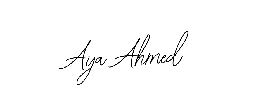 How to make Aya Ahmed signature? Bearetta-2O07w is a professional autograph style. Create handwritten signature for Aya Ahmed name. Aya Ahmed signature style 12 images and pictures png