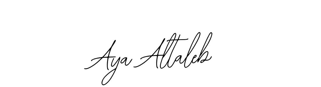 How to make Aya Altaleb name signature. Use Bearetta-2O07w style for creating short signs online. This is the latest handwritten sign. Aya Altaleb signature style 12 images and pictures png