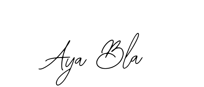 Make a beautiful signature design for name Aya Bla. With this signature (Bearetta-2O07w) style, you can create a handwritten signature for free. Aya Bla signature style 12 images and pictures png