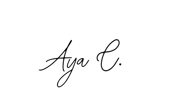 Use a signature maker to create a handwritten signature online. With this signature software, you can design (Bearetta-2O07w) your own signature for name Aya C.. Aya C. signature style 12 images and pictures png