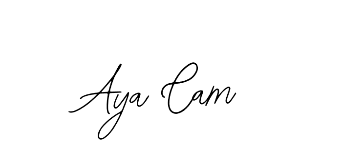 if you are searching for the best signature style for your name Aya Cam. so please give up your signature search. here we have designed multiple signature styles  using Bearetta-2O07w. Aya Cam signature style 12 images and pictures png