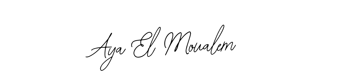 Also You can easily find your signature by using the search form. We will create Aya El Moualem name handwritten signature images for you free of cost using Bearetta-2O07w sign style. Aya El Moualem signature style 12 images and pictures png