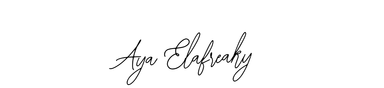 How to make Aya Elafreaky signature? Bearetta-2O07w is a professional autograph style. Create handwritten signature for Aya Elafreaky name. Aya Elafreaky signature style 12 images and pictures png