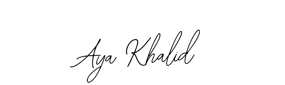 It looks lik you need a new signature style for name Aya Khalid. Design unique handwritten (Bearetta-2O07w) signature with our free signature maker in just a few clicks. Aya Khalid signature style 12 images and pictures png