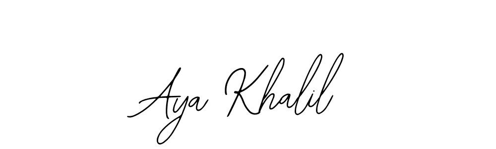 Make a short Aya Khalil signature style. Manage your documents anywhere anytime using Bearetta-2O07w. Create and add eSignatures, submit forms, share and send files easily. Aya Khalil signature style 12 images and pictures png