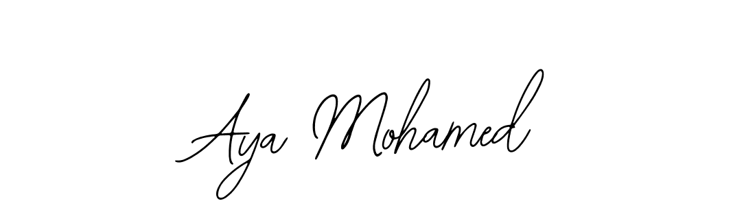 Design your own signature with our free online signature maker. With this signature software, you can create a handwritten (Bearetta-2O07w) signature for name Aya Mohamed. Aya Mohamed signature style 12 images and pictures png