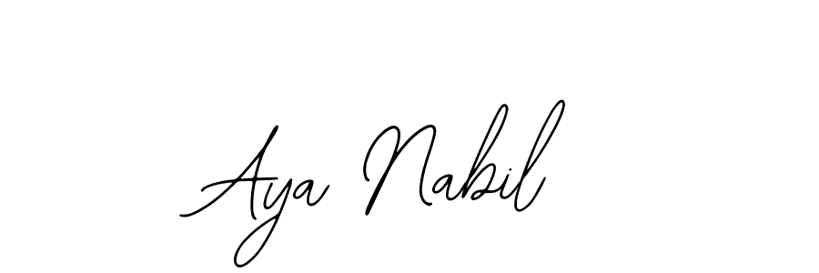 It looks lik you need a new signature style for name Aya Nabil. Design unique handwritten (Bearetta-2O07w) signature with our free signature maker in just a few clicks. Aya Nabil signature style 12 images and pictures png