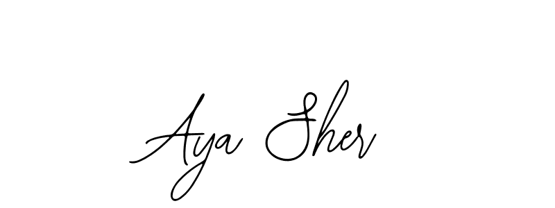 This is the best signature style for the Aya Sher name. Also you like these signature font (Bearetta-2O07w). Mix name signature. Aya Sher signature style 12 images and pictures png