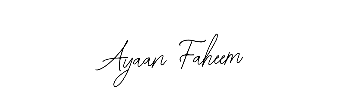 Use a signature maker to create a handwritten signature online. With this signature software, you can design (Bearetta-2O07w) your own signature for name Ayaan Faheem. Ayaan Faheem signature style 12 images and pictures png