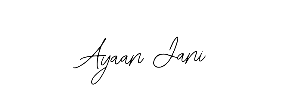How to make Ayaan Jani name signature. Use Bearetta-2O07w style for creating short signs online. This is the latest handwritten sign. Ayaan Jani signature style 12 images and pictures png