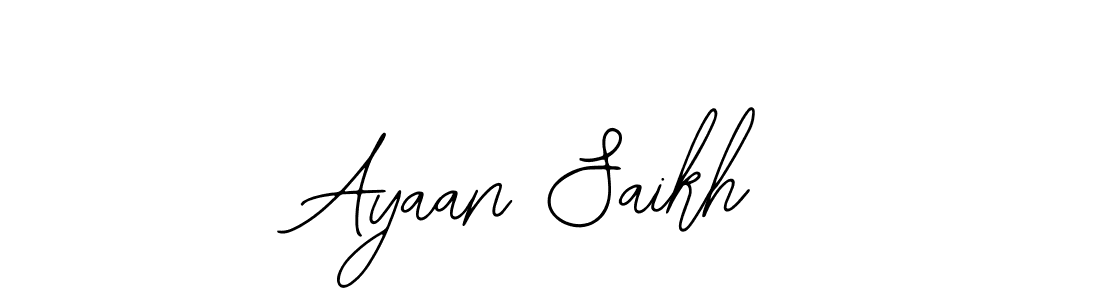 Make a beautiful signature design for name Ayaan Saikh. With this signature (Bearetta-2O07w) style, you can create a handwritten signature for free. Ayaan Saikh signature style 12 images and pictures png