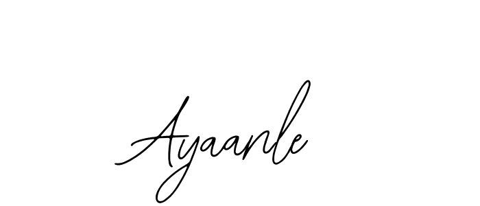Design your own signature with our free online signature maker. With this signature software, you can create a handwritten (Bearetta-2O07w) signature for name Ayaanle. Ayaanle signature style 12 images and pictures png