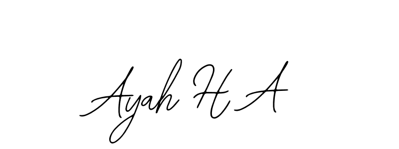 Also You can easily find your signature by using the search form. We will create Ayah H A name handwritten signature images for you free of cost using Bearetta-2O07w sign style. Ayah H A signature style 12 images and pictures png