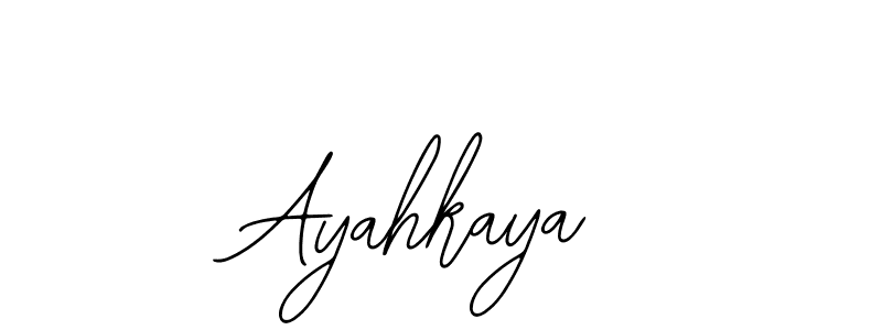 Design your own signature with our free online signature maker. With this signature software, you can create a handwritten (Bearetta-2O07w) signature for name Ayahkaya. Ayahkaya signature style 12 images and pictures png