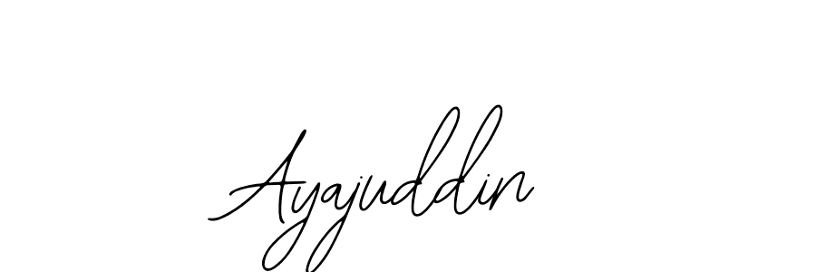 Use a signature maker to create a handwritten signature online. With this signature software, you can design (Bearetta-2O07w) your own signature for name Ayajuddin. Ayajuddin signature style 12 images and pictures png