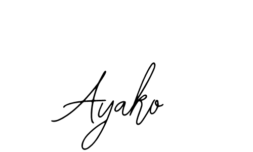 The best way (Bearetta-2O07w) to make a short signature is to pick only two or three words in your name. The name Ayako include a total of six letters. For converting this name. Ayako signature style 12 images and pictures png