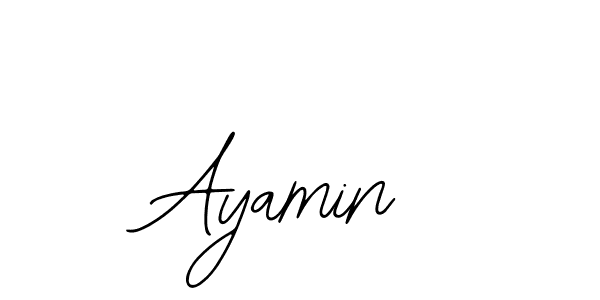 How to make Ayamin signature? Bearetta-2O07w is a professional autograph style. Create handwritten signature for Ayamin name. Ayamin signature style 12 images and pictures png