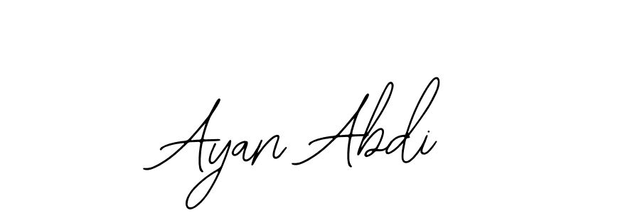 Design your own signature with our free online signature maker. With this signature software, you can create a handwritten (Bearetta-2O07w) signature for name Ayan Abdi. Ayan Abdi signature style 12 images and pictures png