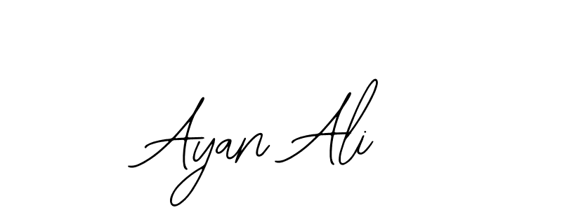 You should practise on your own different ways (Bearetta-2O07w) to write your name (Ayan Ali) in signature. don't let someone else do it for you. Ayan Ali signature style 12 images and pictures png